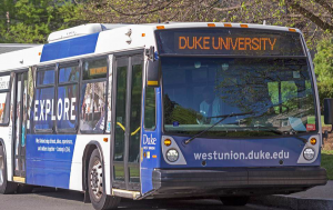 Duke, bus, bus ride